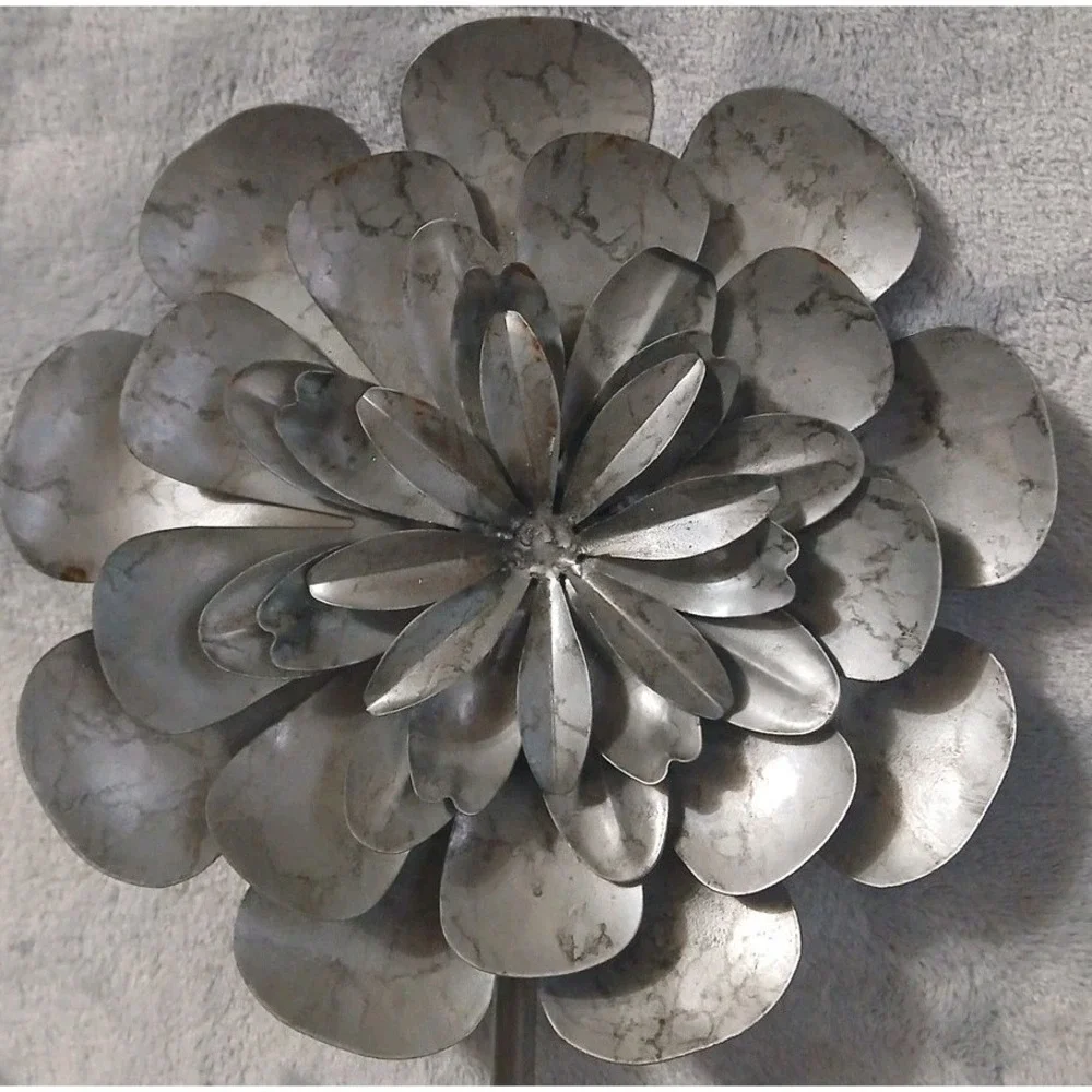 Metal Flower Wall Hook Hanger Coat Robe Towel Hat Floral‎ 3D Art Design READ